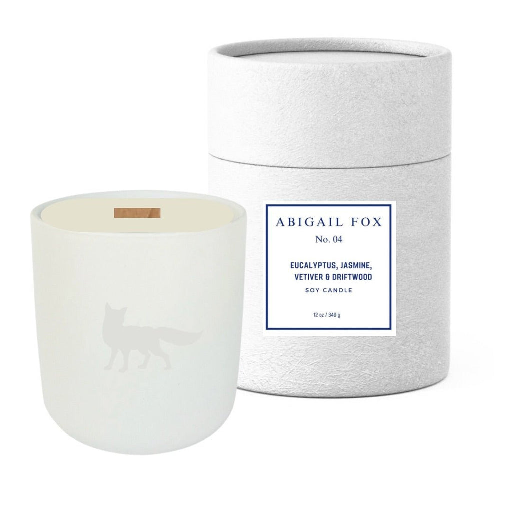 Driftwood & Vetiver |Gold Lid/ 12oz/Wooden Wick/ Pure Soy Candle