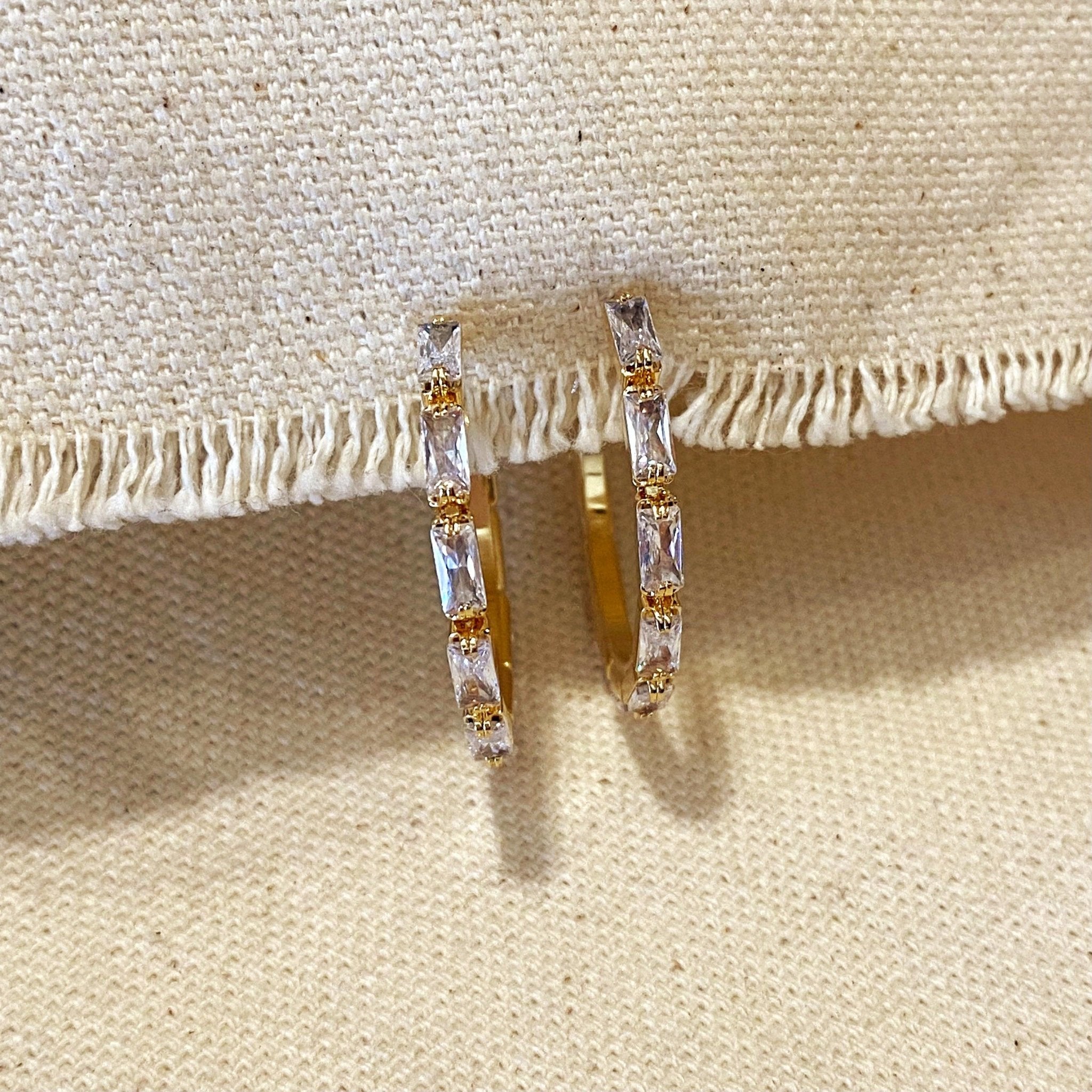 Hoop Earrings, 18K Gold Fill