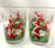 Vintage Mid-Century Barware, Santa Claus Golfing, Lowball Christmas Cocktail Glass, Set of 4