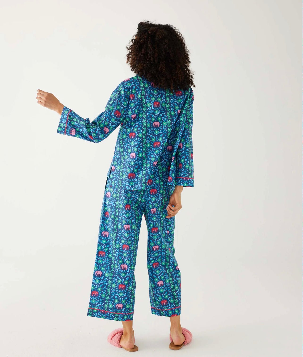 Over The Cotton Moon Pajama Set Elephant Garden Mer Sea Pajamas